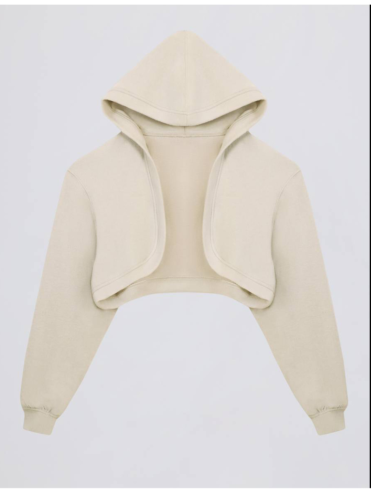 Sudadera corta con capucha para mujer, chaqueta deportiva de manga larga, FGB6011-1