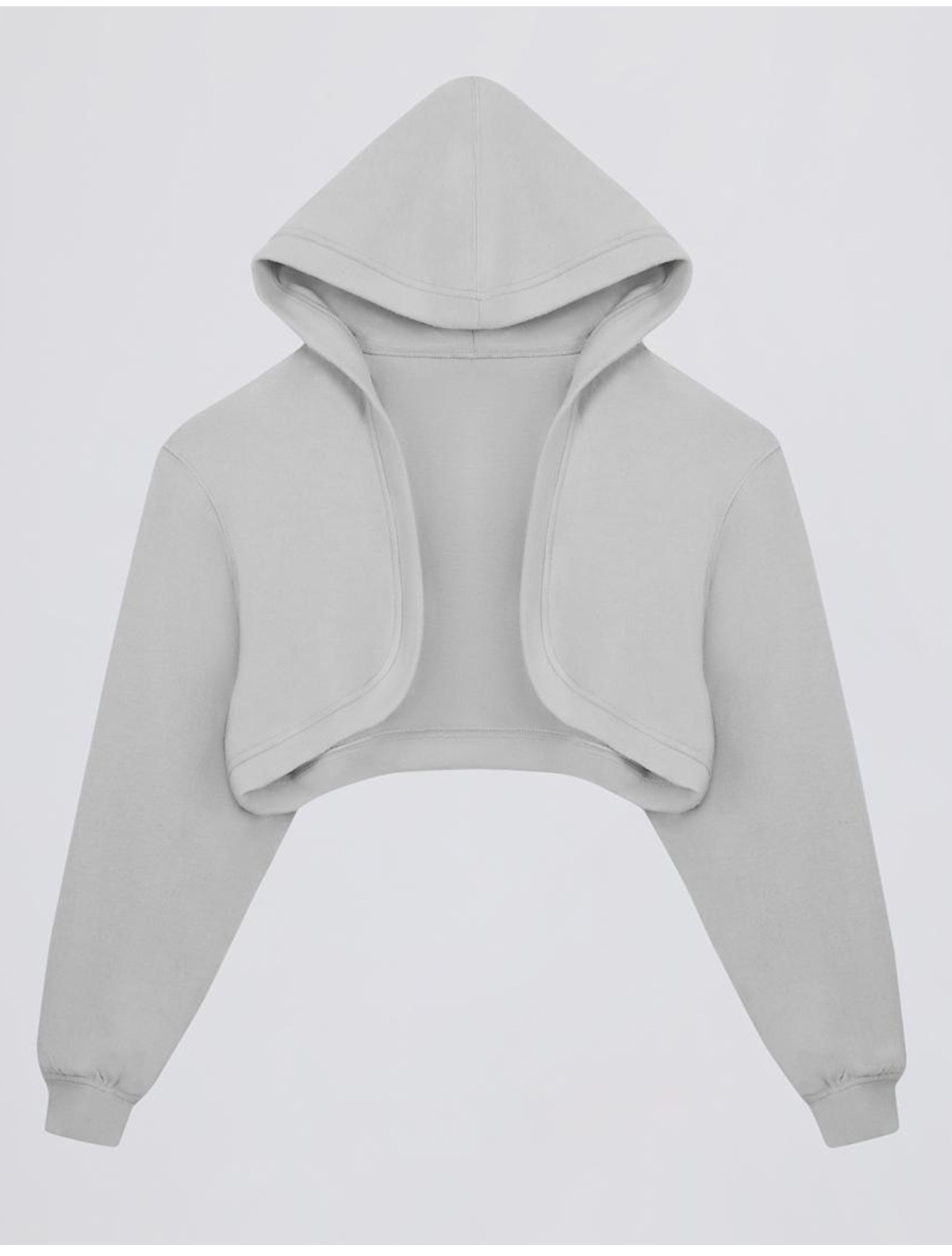 Sudadera corta con capucha para mujer, chaqueta deportiva de manga larga, FGB6011-1