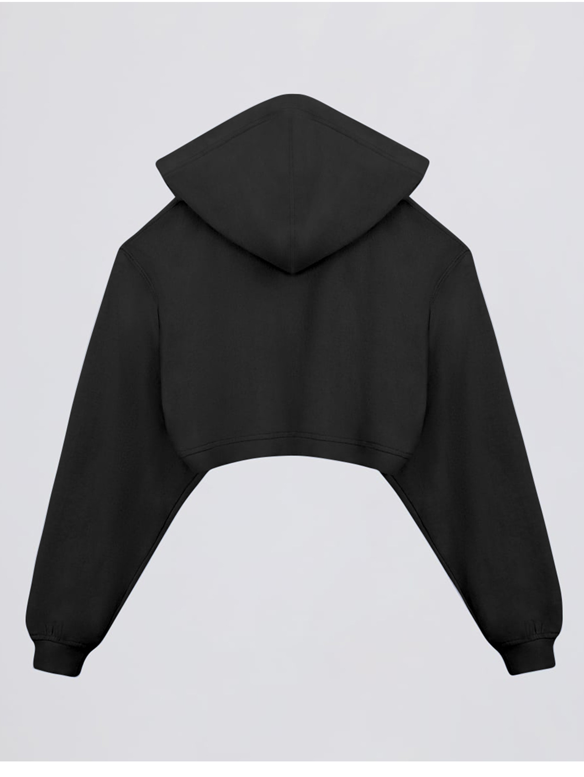 Sudadera corta con capucha para mujer, chaqueta deportiva de manga larga, FGB6011-1