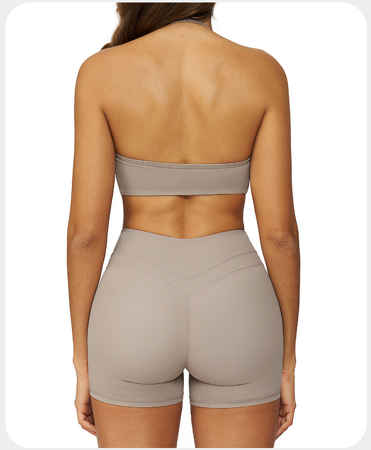 Conjuntos de sujetador y pantalones cortos deportivos para mujer, ropa deportiva para ejercicio y yoga, FGBTZ3109