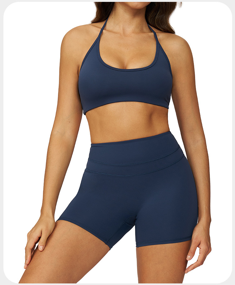 Conjuntos de sujetador y pantalones cortos deportivos para mujer, ropa deportiva para ejercicio y yoga, FGBTZ3109