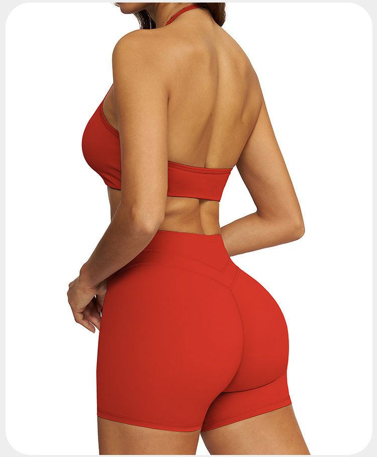 Conjuntos de sujetador y pantalones cortos deportivos para mujer, ropa deportiva para ejercicio y yoga, FGBTZ3109