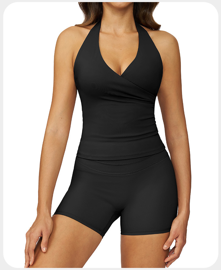 Conjuntos de sujetador y pantalones cortos deportivos para mujer, ropa deportiva para ejercicio y yoga, FGBTZ3109