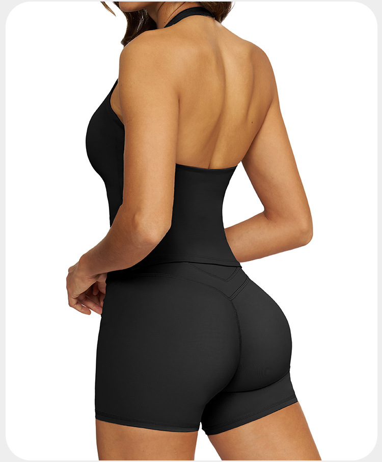 Conjuntos de sujetador y pantalones cortos deportivos para mujer, ropa deportiva para ejercicio y yoga, FGBTZ3109