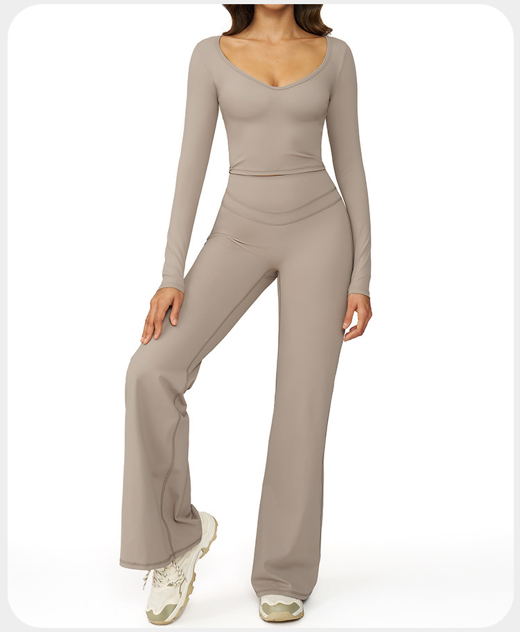 Conjuntos de ropa deportiva atlética para mujer, ropa elástica de entrenamiento, yoga, FGBTZ3109