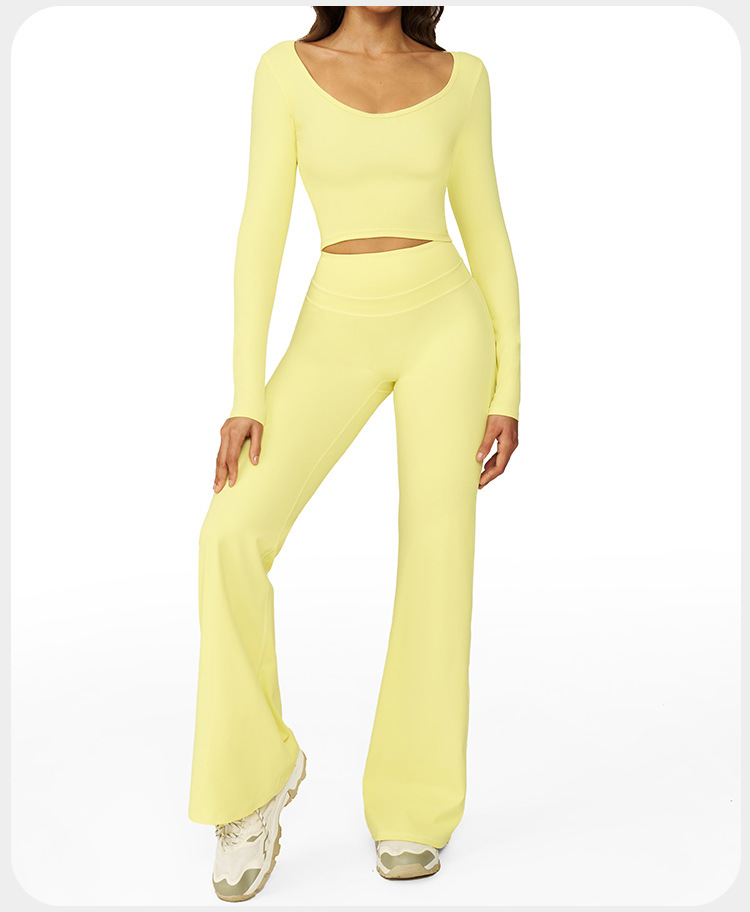 Conjuntos de ropa deportiva atlética para mujer, ropa elástica de entrenamiento, yoga, FGBTZ3109