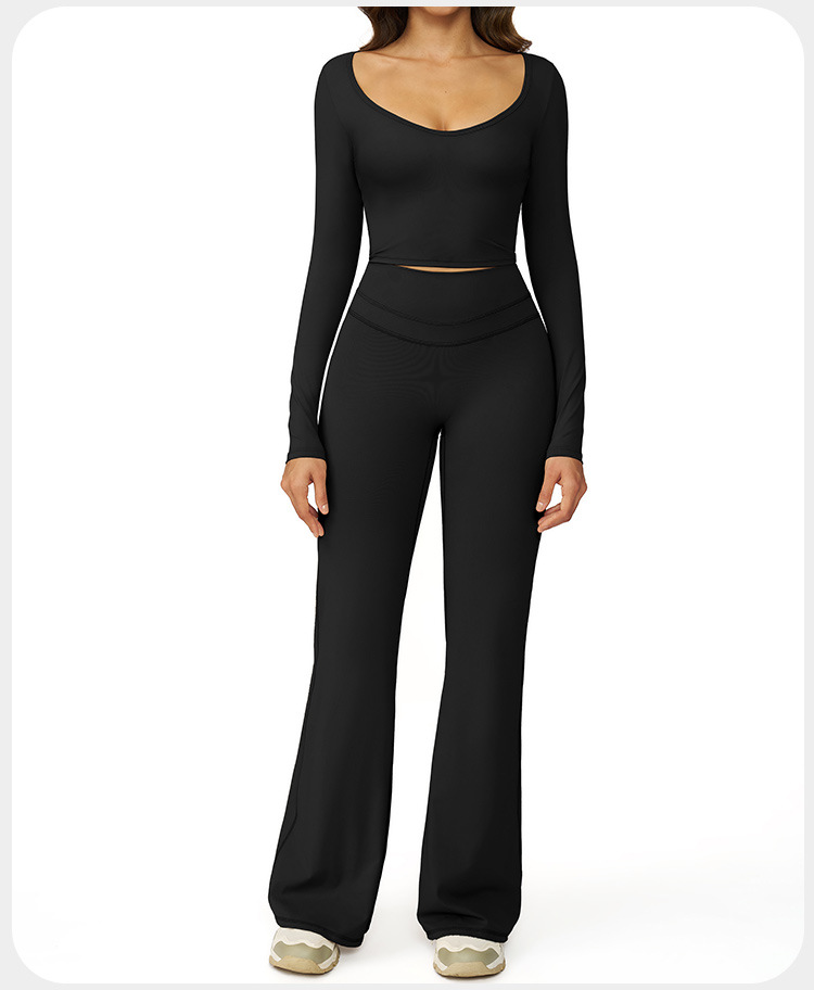 Conjuntos de ropa deportiva atlética para mujer, ropa elástica de entrenamiento, yoga, FGBTZ3109