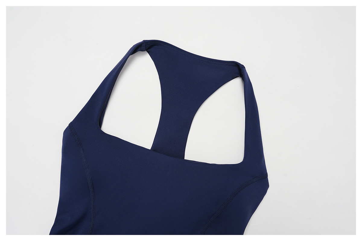 Venta al por mayor, alta calidad, camiseta de tirantes deportiva para mujer, conjunto de 2 piezas, ropa deportiva personalizada para entrenamiento de yoga, FGBTZ2044