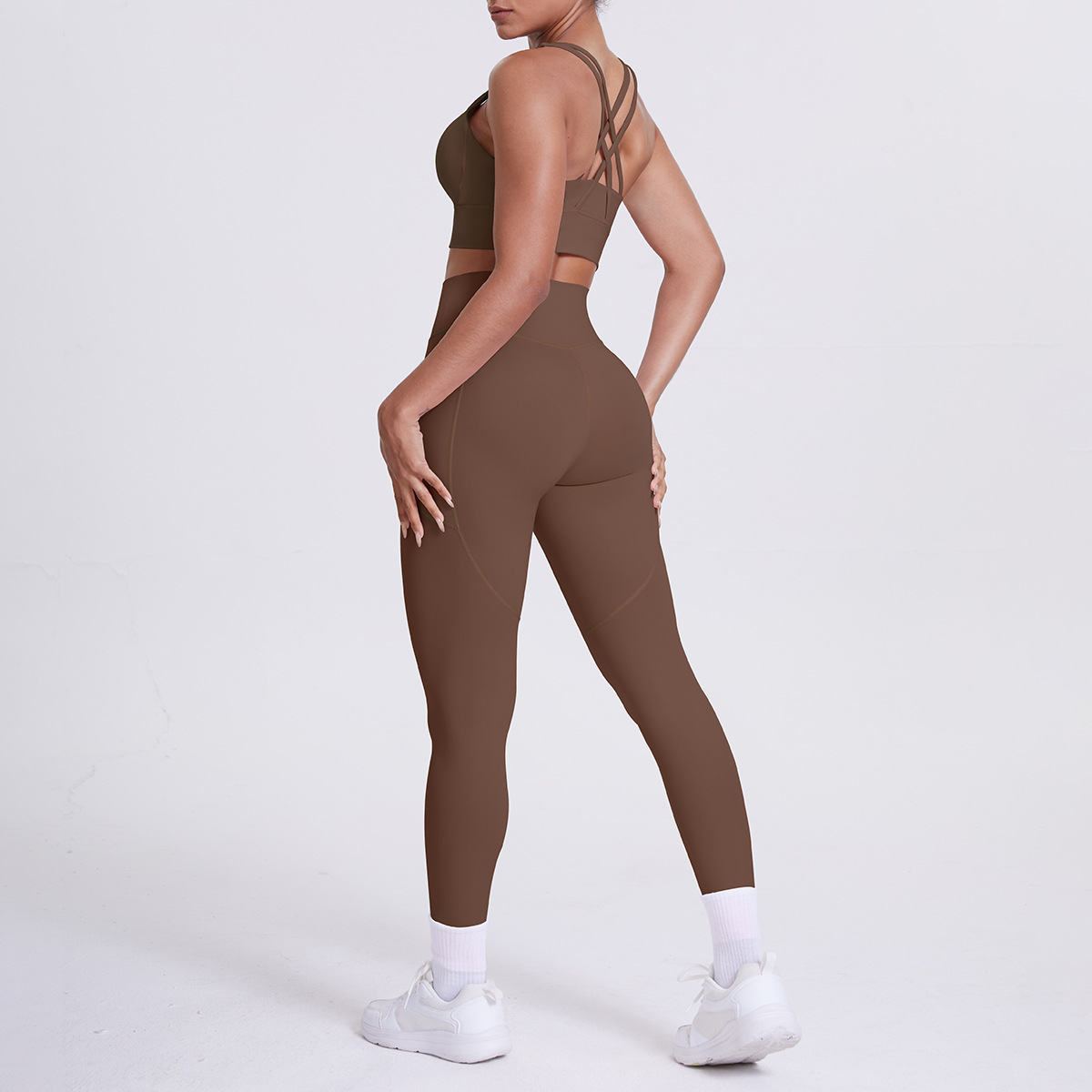 Conjunto deportivo de 2 piezas para mujer, ropa deportiva, conjuntos de yoga, conjuntos de entrenamiento para mujer FGB7113 7108