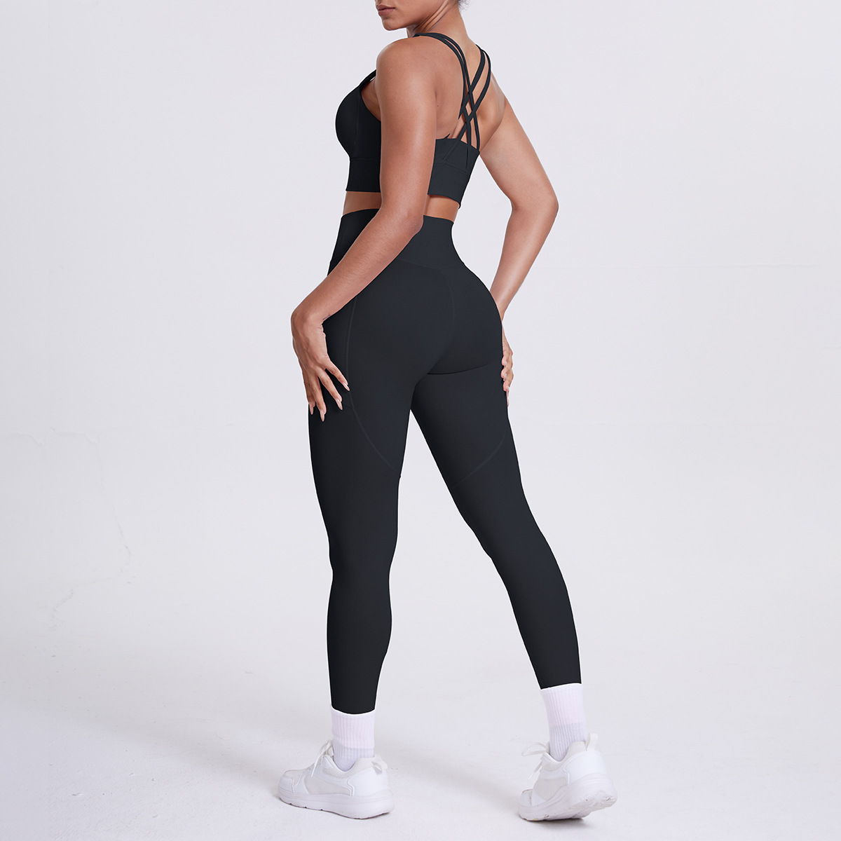 Conjunto deportivo de 2 piezas para mujer, ropa deportiva, conjuntos de yoga, conjuntos de entrenamiento para mujer FGB7113 7108