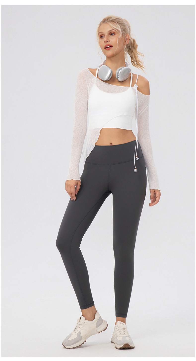 Leggings de forro polar para mujer, de cintura alta, cálidos para invierno, ideales para yoga y entrenamiento. Leggings con control de abdomen FGB22383