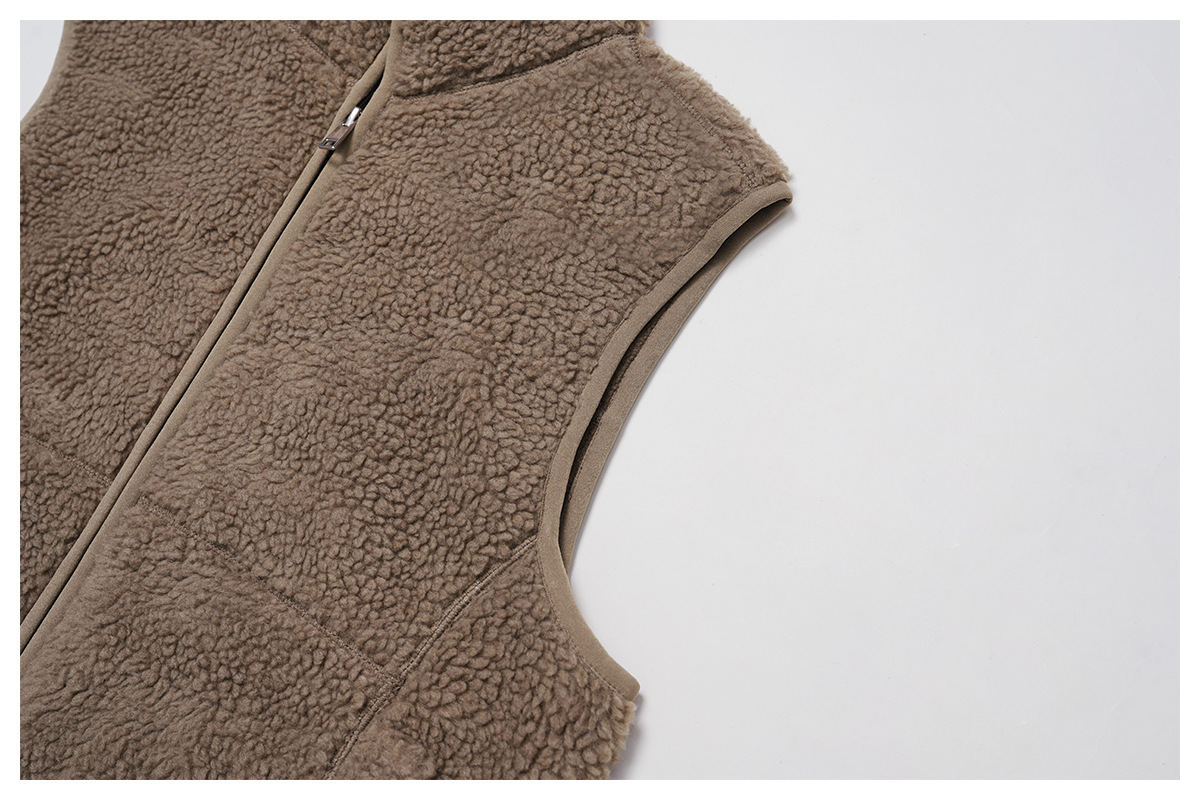 Chaleco polar con cremallera para correr y entrenar al aire libre FGBEWT9500