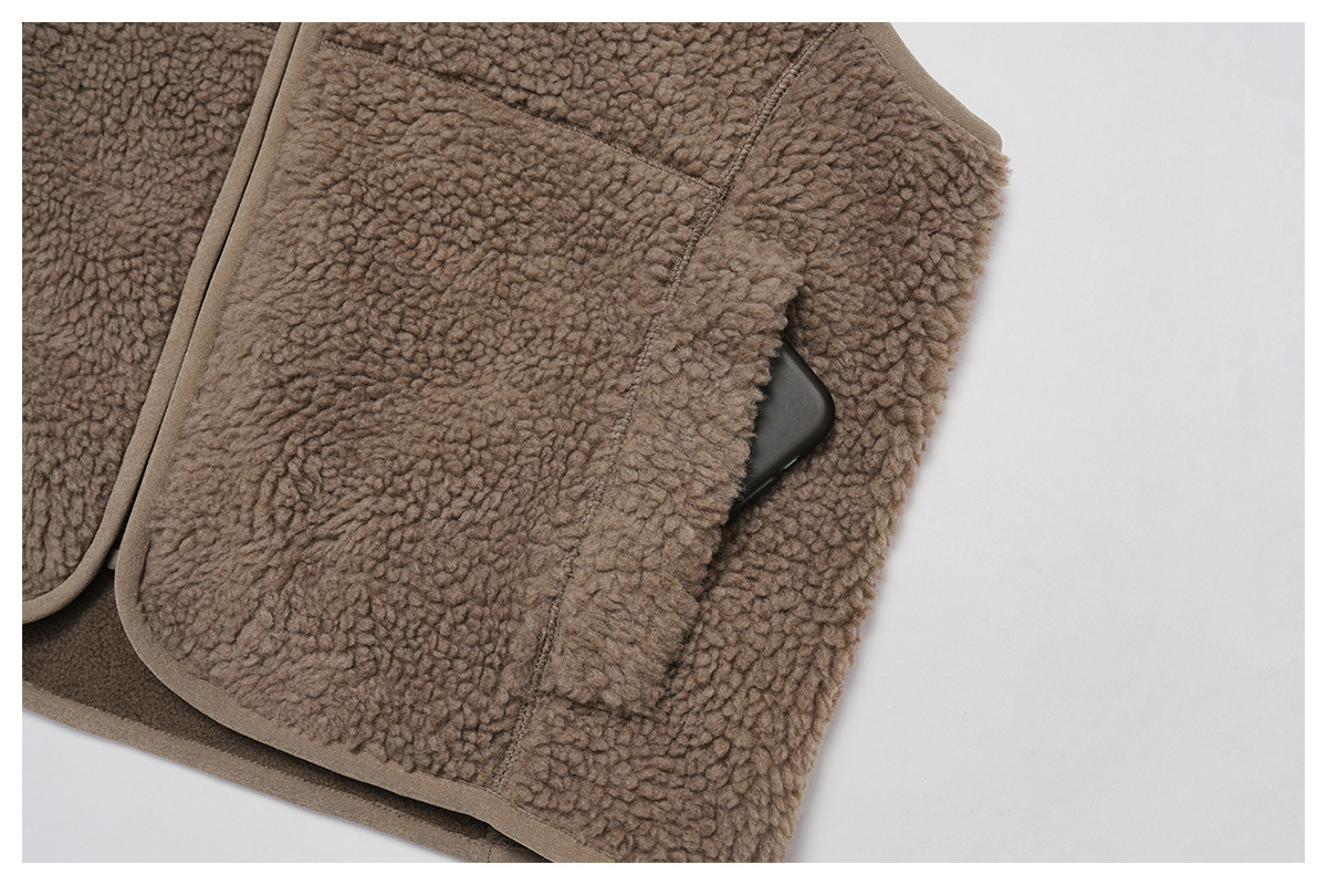 Chaleco polar con cremallera para correr y entrenar al aire libre FGBEWT9500