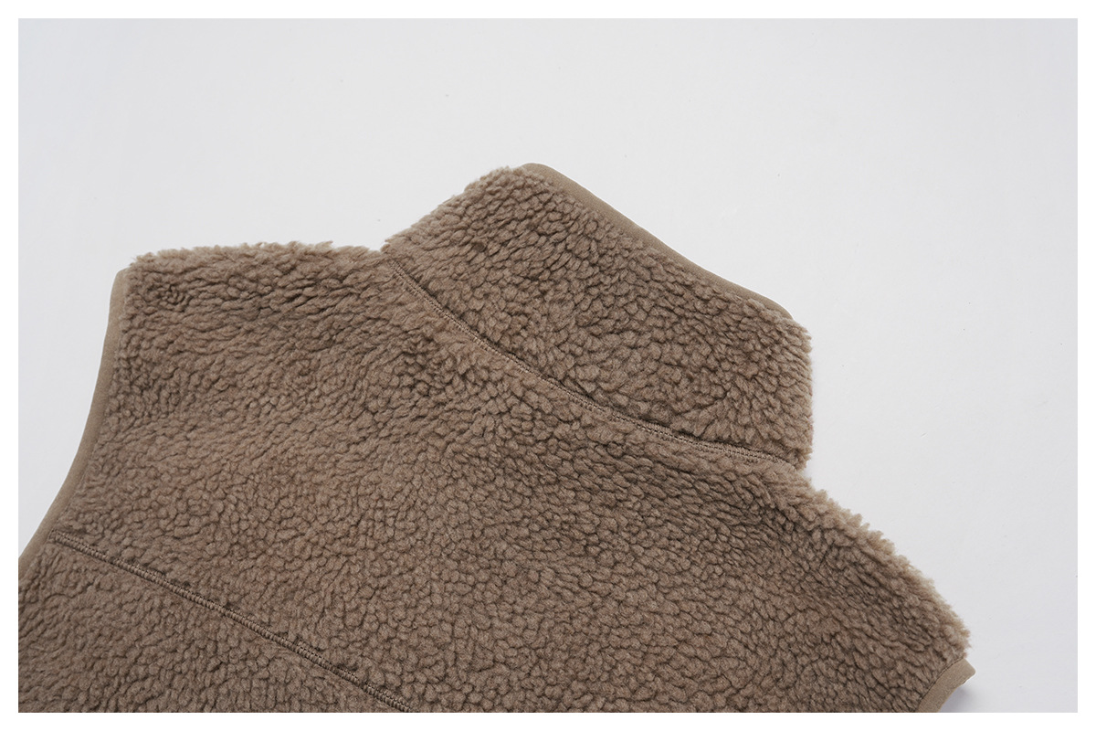 Chaleco polar con cremallera para correr y entrenar al aire libre FGBEWT9500