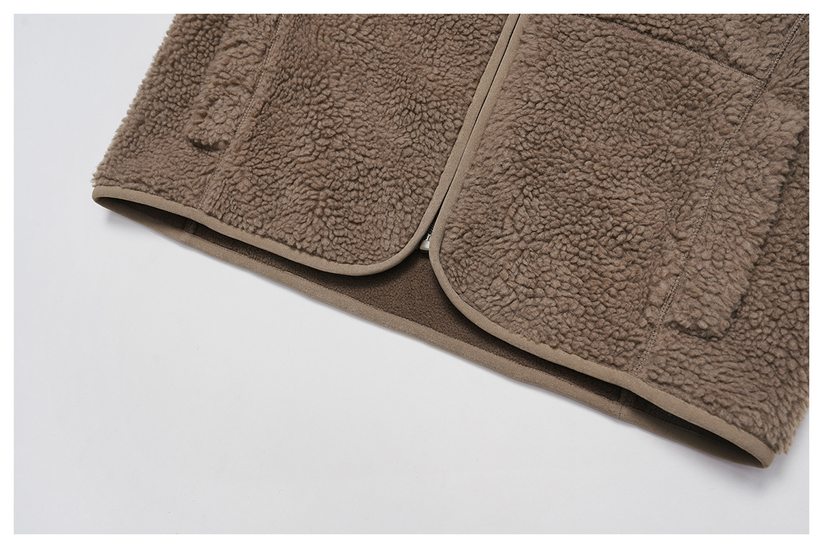 Chaleco polar con cremallera para correr y entrenar al aire libre FGBEWT9500