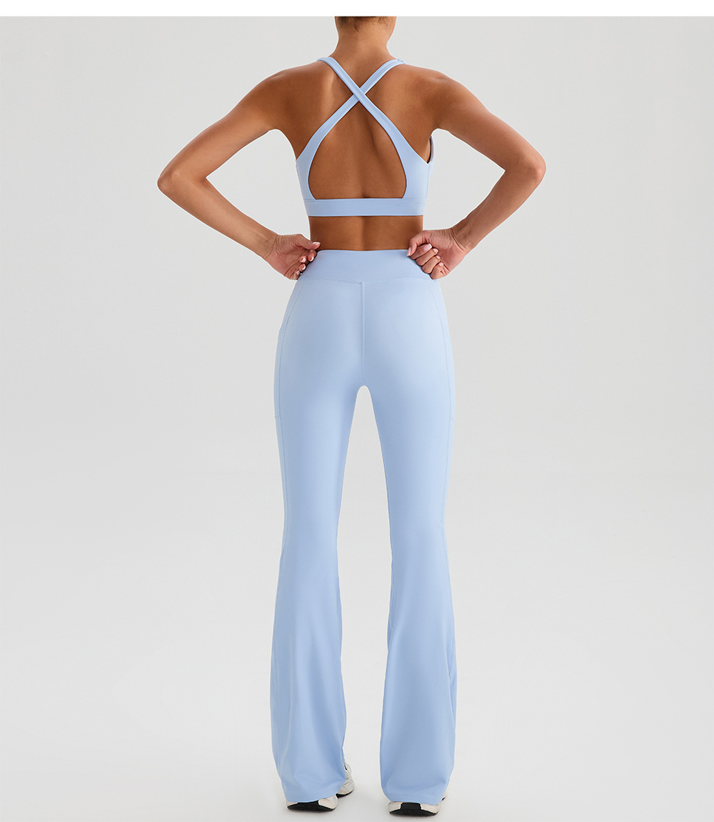 Conjunto de fitness para mujer, ropa de yoga, venta al por mayor, ropa deportiva para gimnasio, FGBYW574 KW443