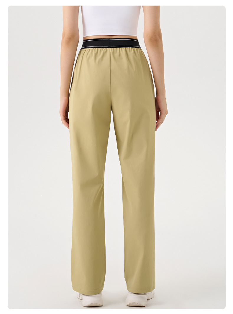 Pantalones deportivos holgados de pierna ancha para mujer, ideales para correr, hacer ejercicio o yoga. FGBK6578