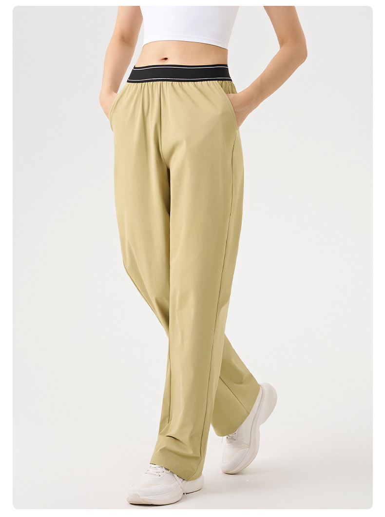 Pantalones deportivos holgados de pierna ancha para mujer, ideales para correr, hacer ejercicio o yoga. FGBK6578