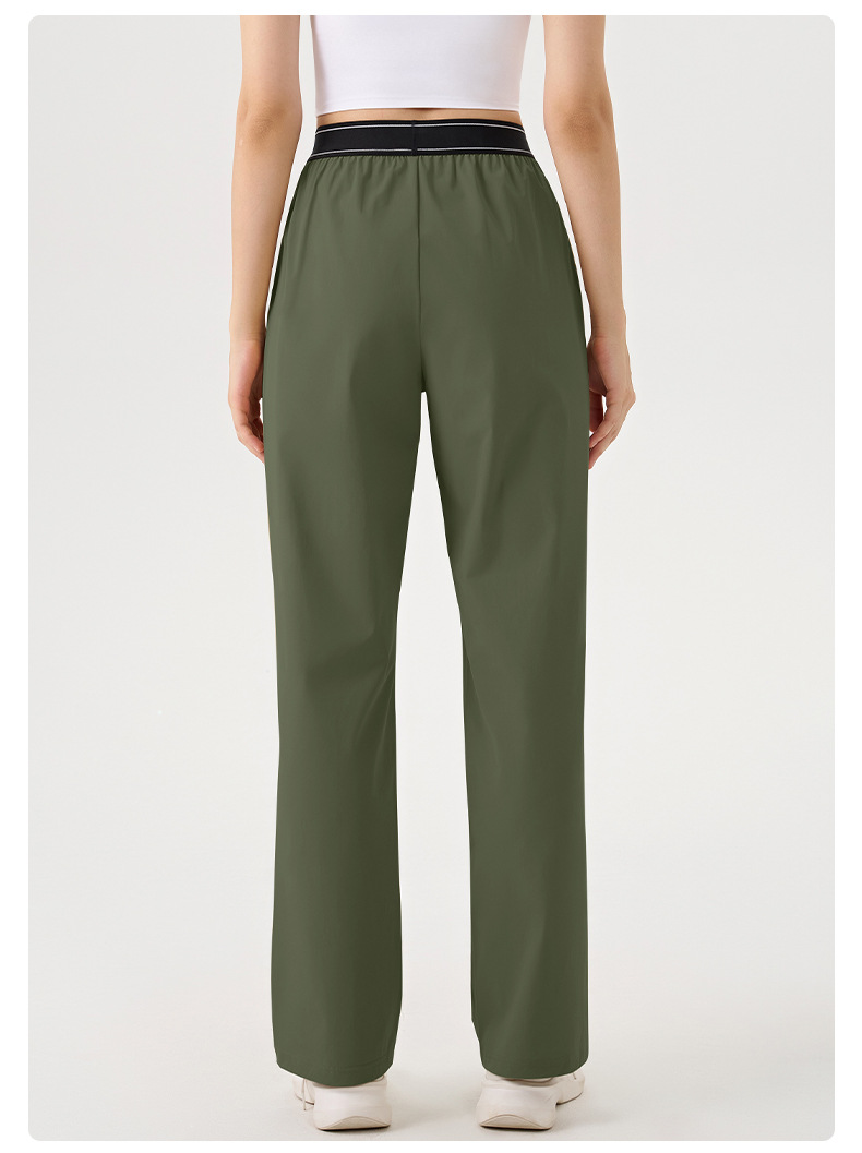 Pantalones deportivos holgados de pierna ancha para mujer, ideales para correr, hacer ejercicio o yoga. FGBK6578