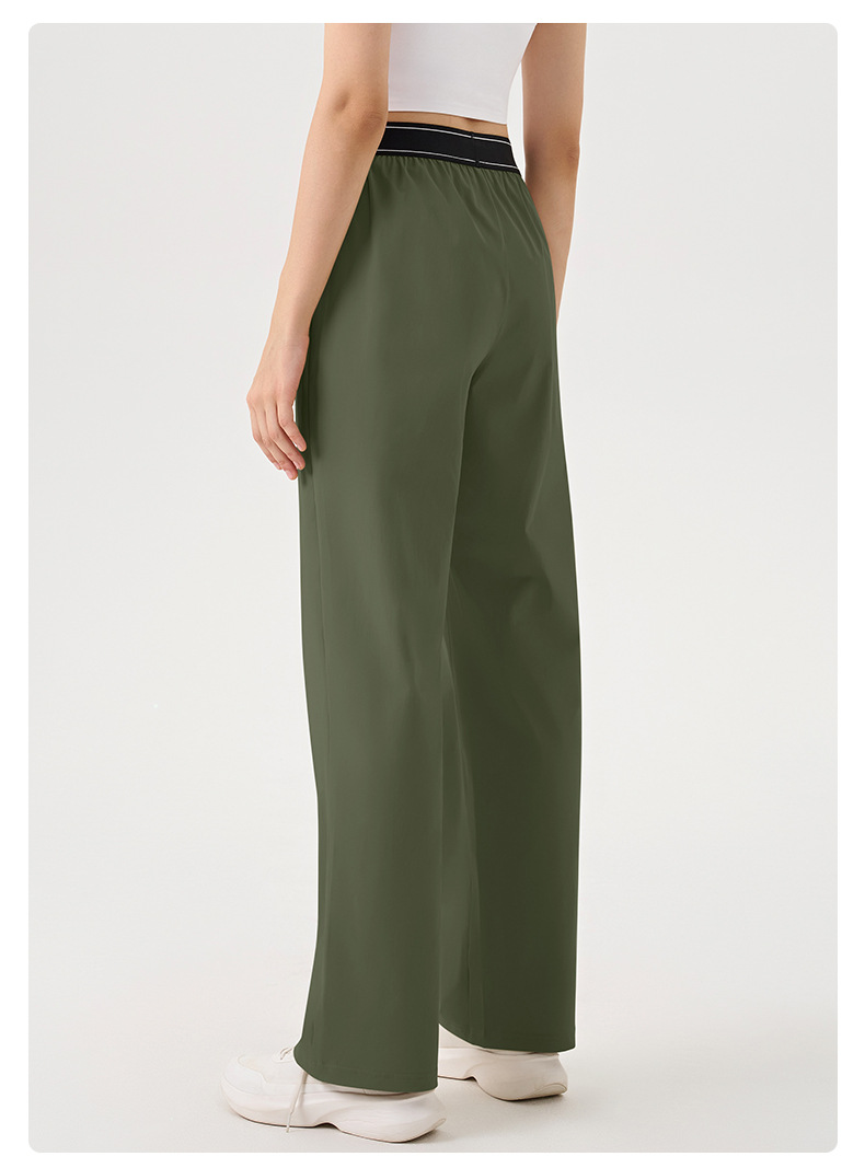 Pantalones deportivos holgados de pierna ancha para mujer, ideales para correr, hacer ejercicio o yoga. FGBK6578