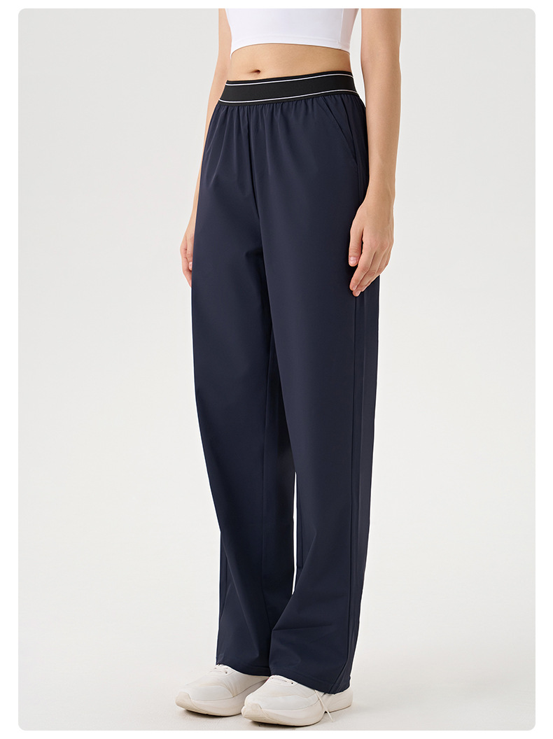 Pantalones deportivos holgados de pierna ancha para mujer, ideales para correr, hacer ejercicio o yoga. FGBK6578