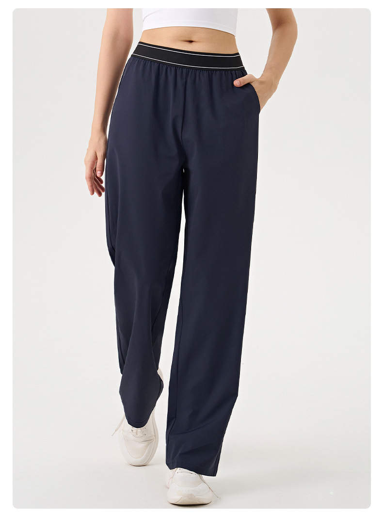 Pantalones deportivos holgados de pierna ancha para mujer, ideales para correr, hacer ejercicio o yoga. FGBK6578