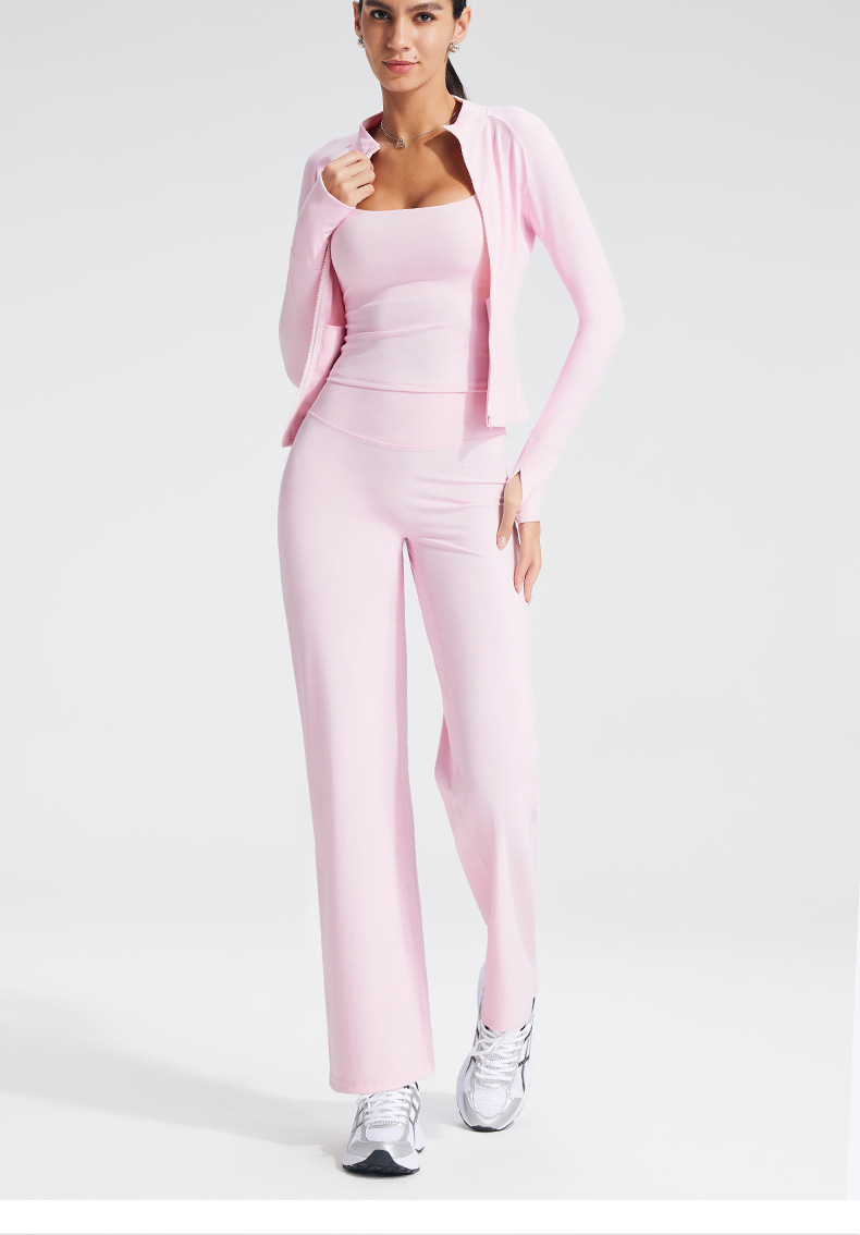 Chaqueta deportiva de manga larga con cremallera, ligera y transpirable, ideal para correr, hacer yoga y otros deportes. Incluye orificio para el pulgar. Modelo FGBB-XL37