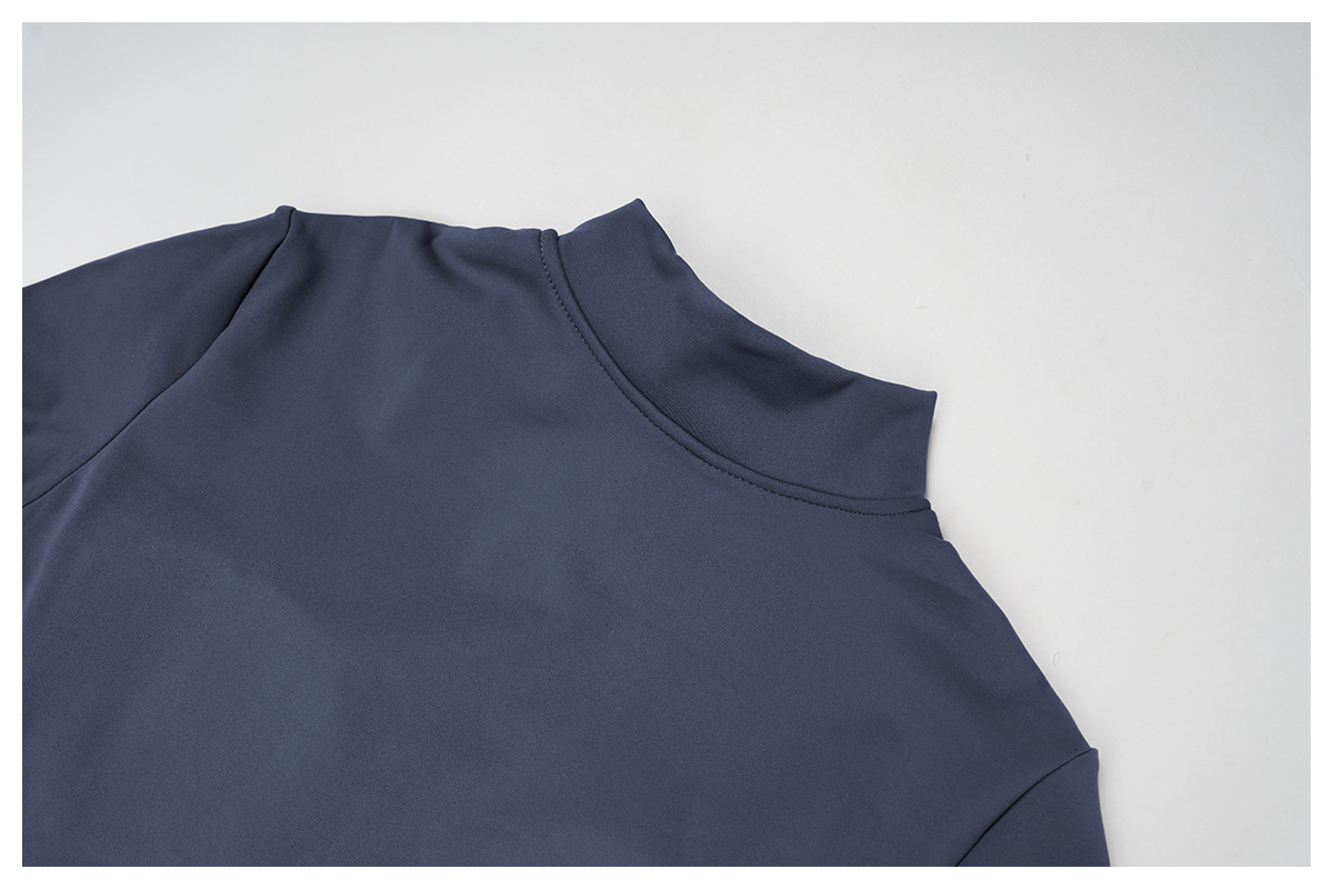 Mono deportivo de yoga de manga larga para mujer, estilo cross-border, de punto, con cremallera FGBELT2509