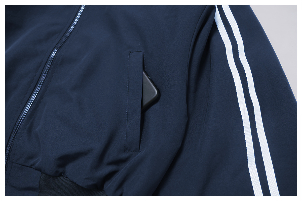 Chaquetas de forro polar suelto de otoño/invierno con cremalleras para mujer, de alta calidad, a rayas, FGBEWT4504