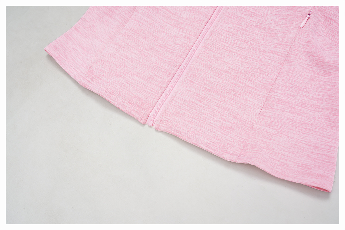 Chaqueta deportiva ajustada para mujer, ideal para fitness, running, yoga, yoga y fitness. Manga larga, cierre completo, transpirable y de secado rápido. Modelo FGBTZ4510.