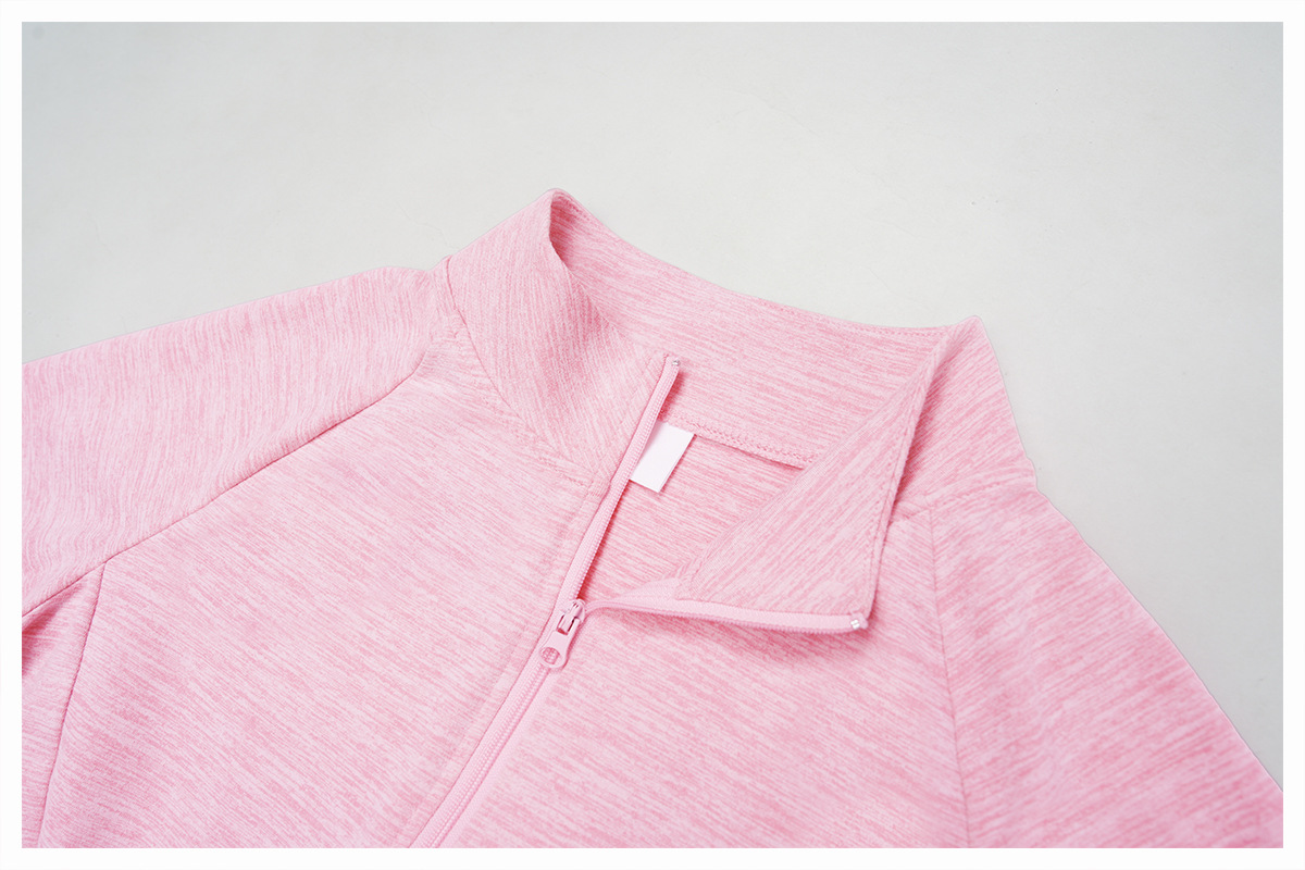 Chaqueta deportiva ajustada para mujer, ideal para fitness, running, yoga, yoga y fitness. Manga larga, cierre completo, transpirable y de secado rápido. Modelo FGBTZ4510.