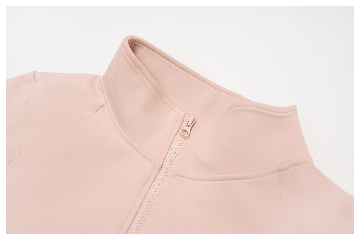 Conjunto de chaqueta y pantalón de yoga para mujer, de manga larga, suave y de alta calidad, ideal para gimnasio, entrenamiento y fitness FGBTZ5502