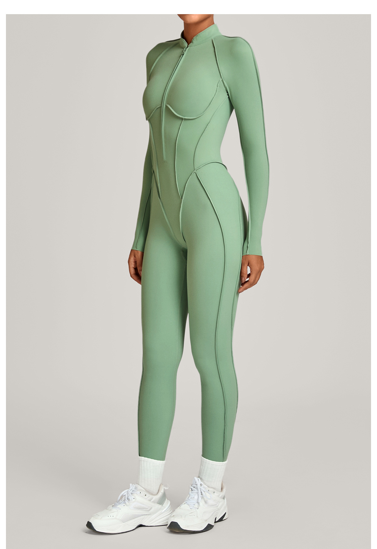 Mono de yoga de manga larga, una pieza, sexy, para mujer, deportivo, fitness, ropa de yoga, nuevo bodyFGB27196