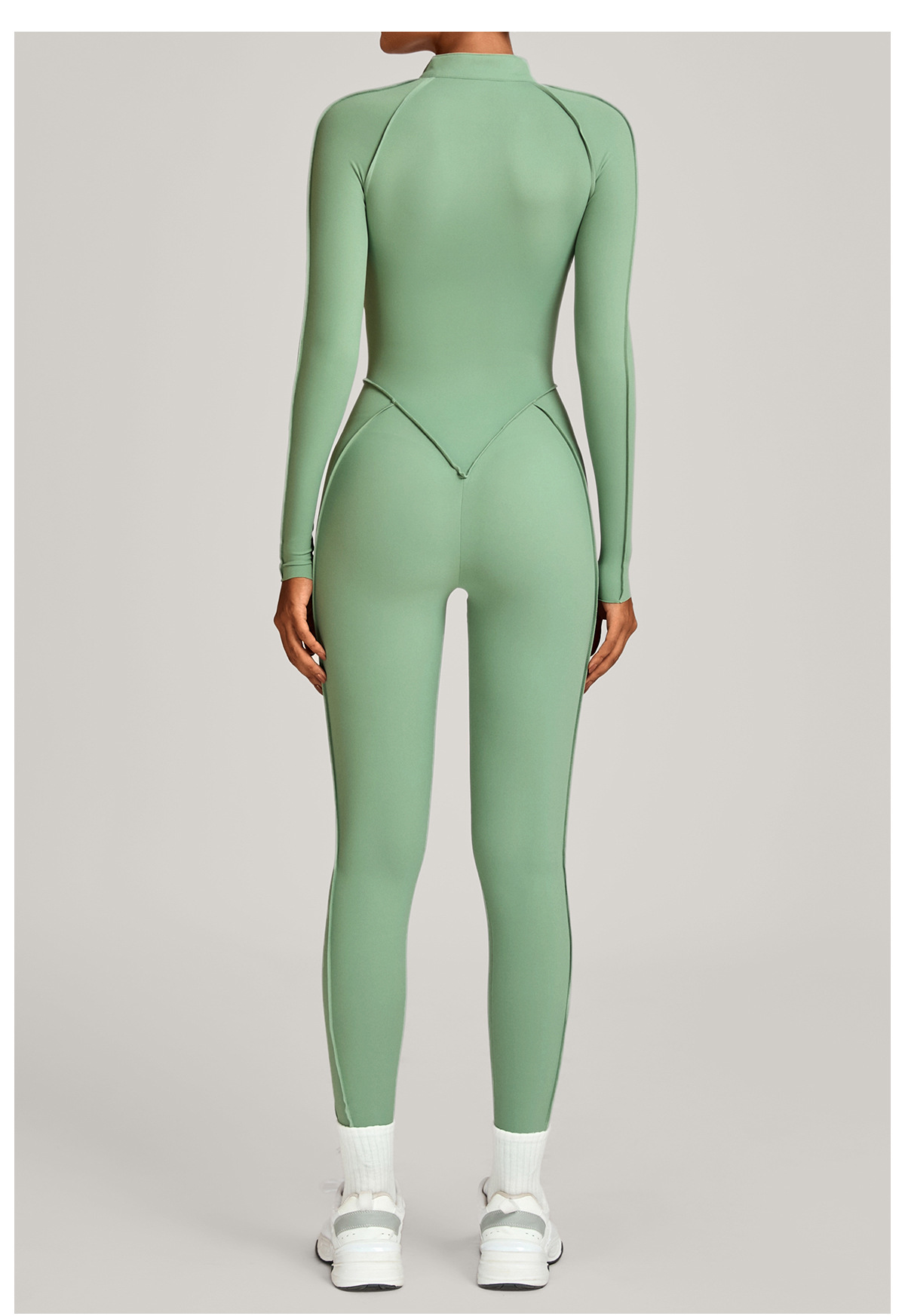 Mono de yoga de manga larga, una pieza, sexy, para mujer, deportivo, fitness, ropa de yoga, nuevo bodyFGB27196