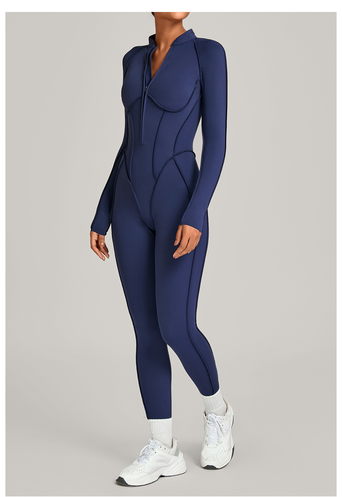 Mono de yoga de manga larga, una pieza, sexy, para mujer, deportivo, fitness, ropa de yoga, nuevo bodyFGB27196