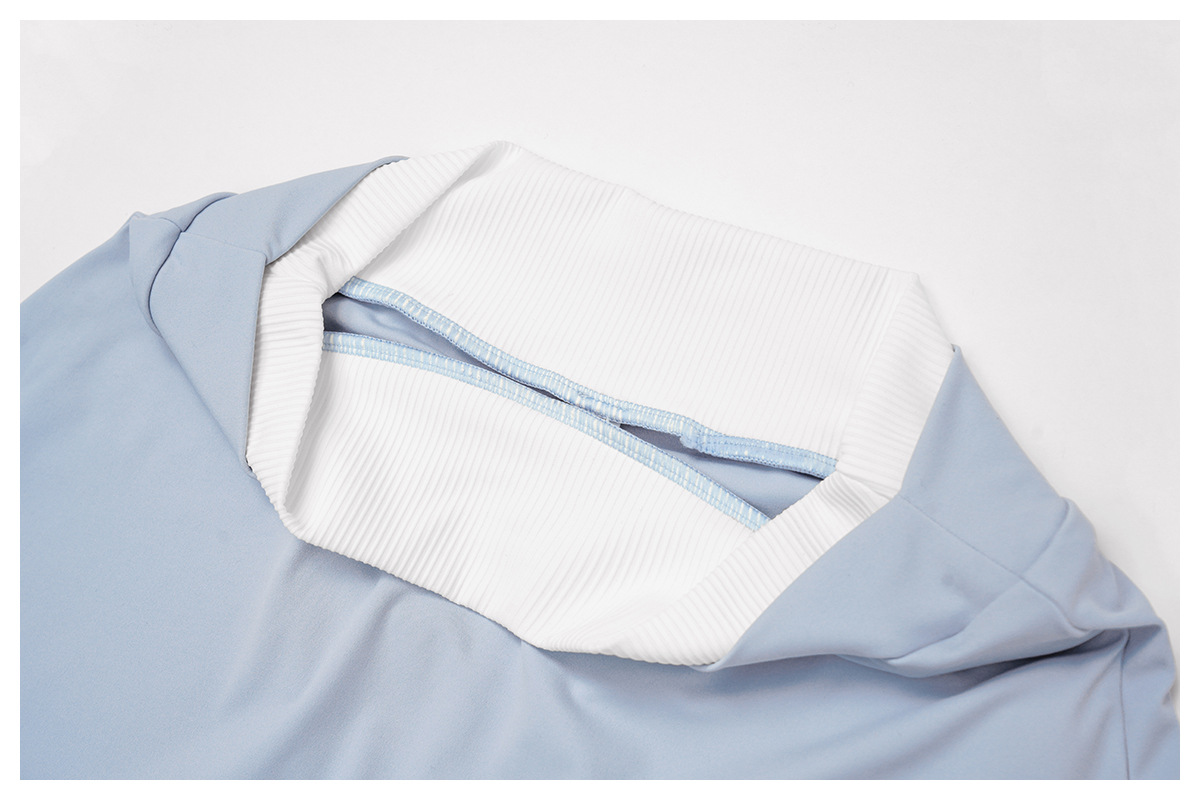 Conjunto deportivo de 2 piezas para mujer: camiseta y falda deportiva de alta calidad para gimnasio y gimnasio. Modelo FGBTZ3129.