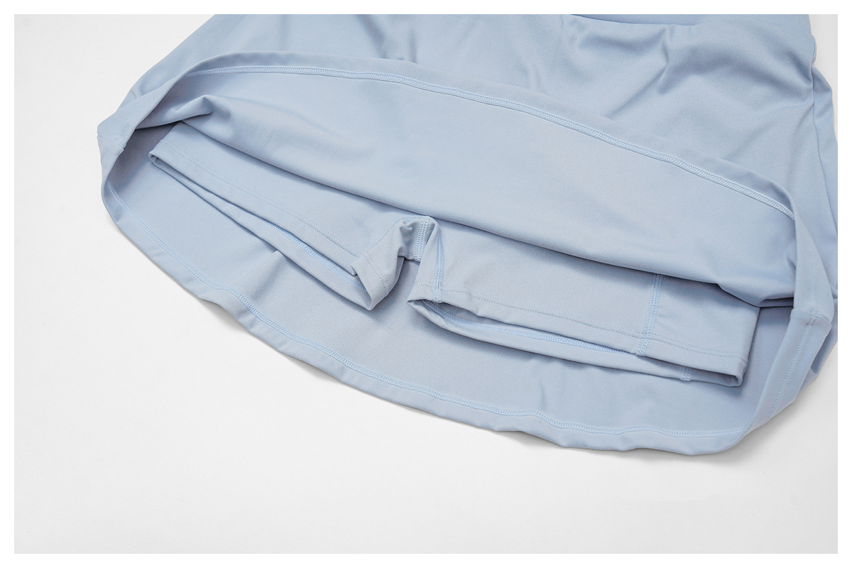 Conjunto deportivo de 2 piezas para mujer: camiseta y falda deportiva de alta calidad para gimnasio y gimnasio. Modelo FGBTZ3129.