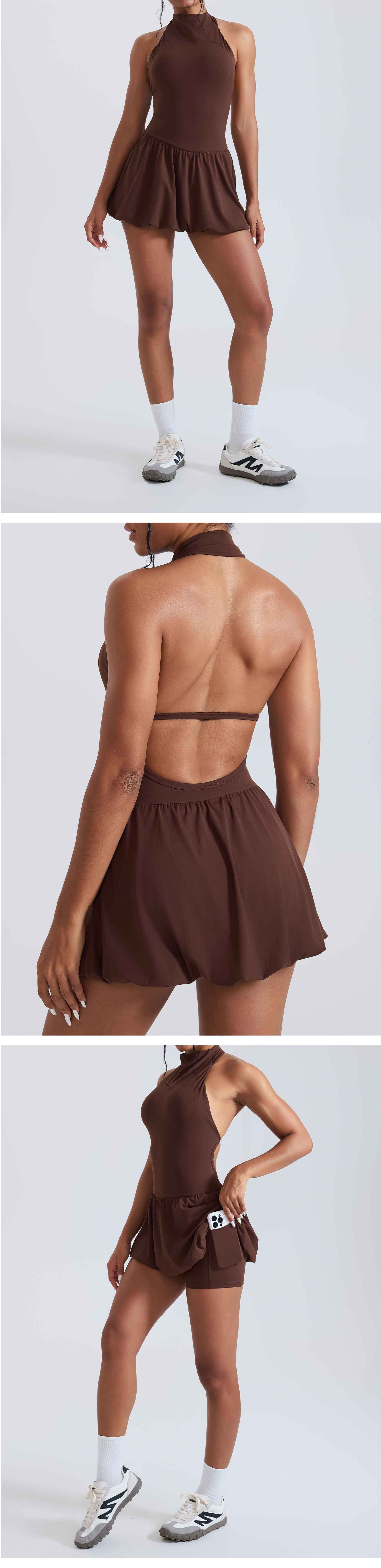 Falda deportiva de cintura alta para mujer, estilo skirt, con shorts, ideal para deportes al aire libre y yoga (FGBYLT5767)