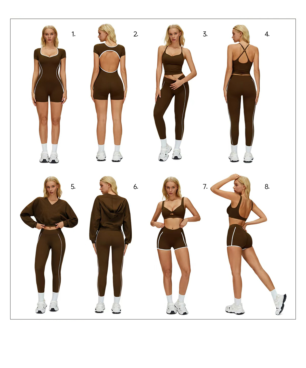 Nuevo Lanzamiento — Conjunto de Yoga FGBTZ2501 en 5 Colores