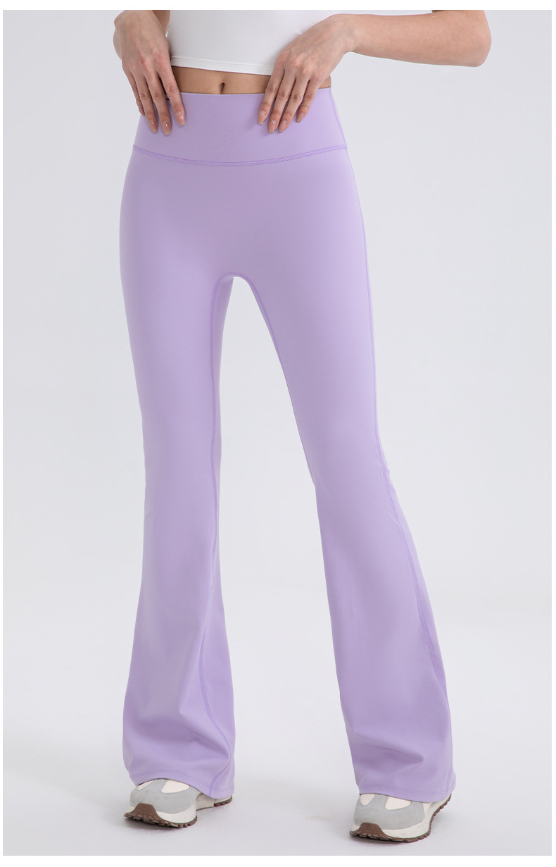 Pantalones de yoga acampanados de cintura alta, suaves y transpirables, de alta calidad, a prueba de sentadillas, para mujer FGB52319