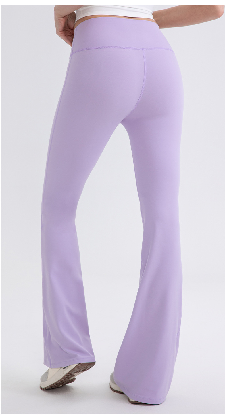 Pantalones de yoga acampanados de cintura alta, suaves y transpirables, de alta calidad, a prueba de sentadillas, para mujer FGB52319
