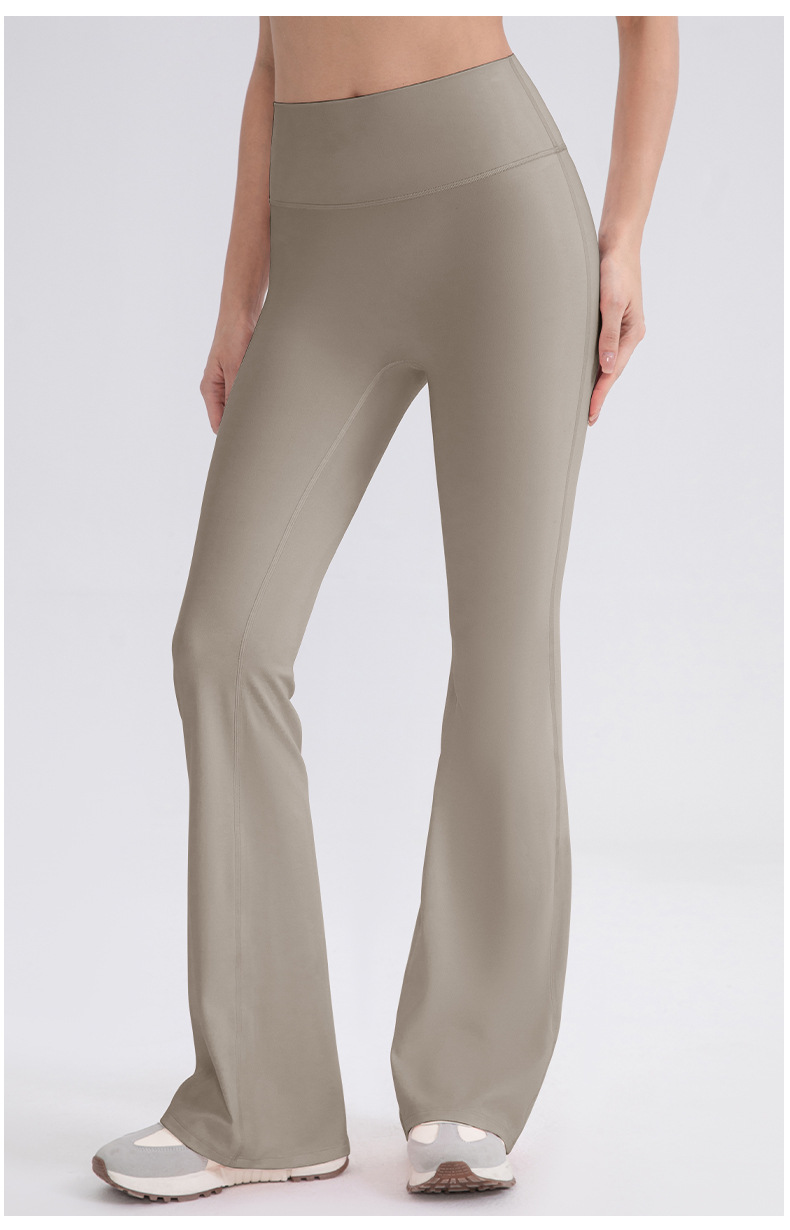 Pantalones de yoga acampanados de cintura alta, suaves y transpirables, de alta calidad, a prueba de sentadillas, para mujer FGB52319
