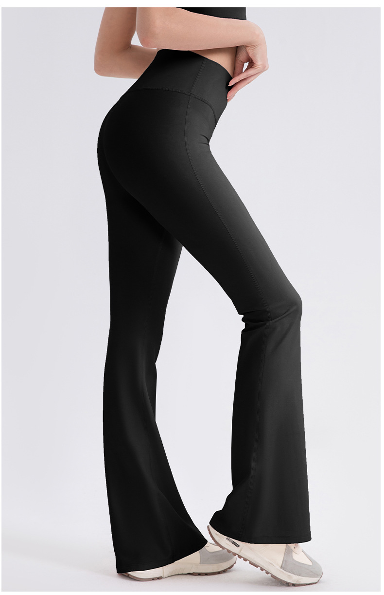 Pantalones de yoga acampanados de cintura alta, suaves y transpirables, de alta calidad, a prueba de sentadillas, para mujer FGB52319