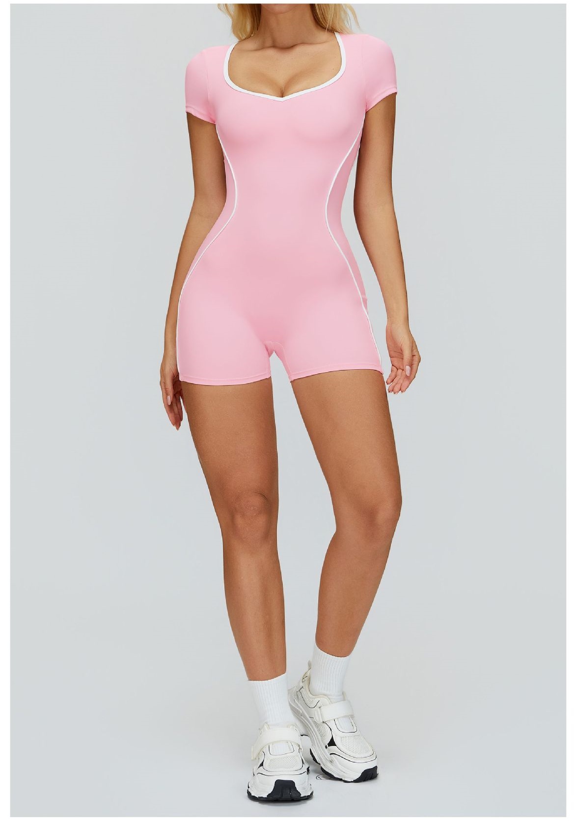 Mono de una pieza para mujer para entrenamiento, fitness, gimnasio, yoga, FGBELT2501