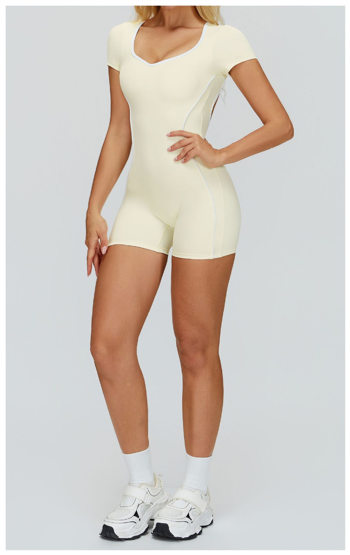 Mono de una pieza para mujer para entrenamiento, fitness, gimnasio, yoga, FGBELT2501