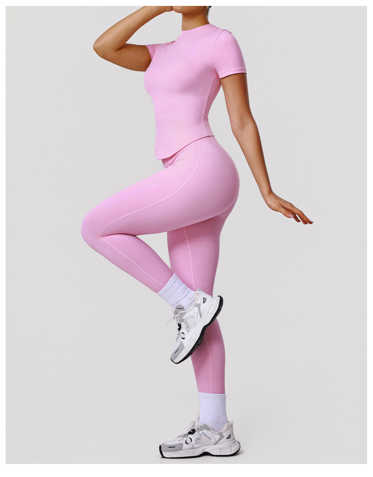 Conjuntos de ropa deportiva para mujer, ropa deportiva para gimnasio, ropa deportiva alta FGBSM2392