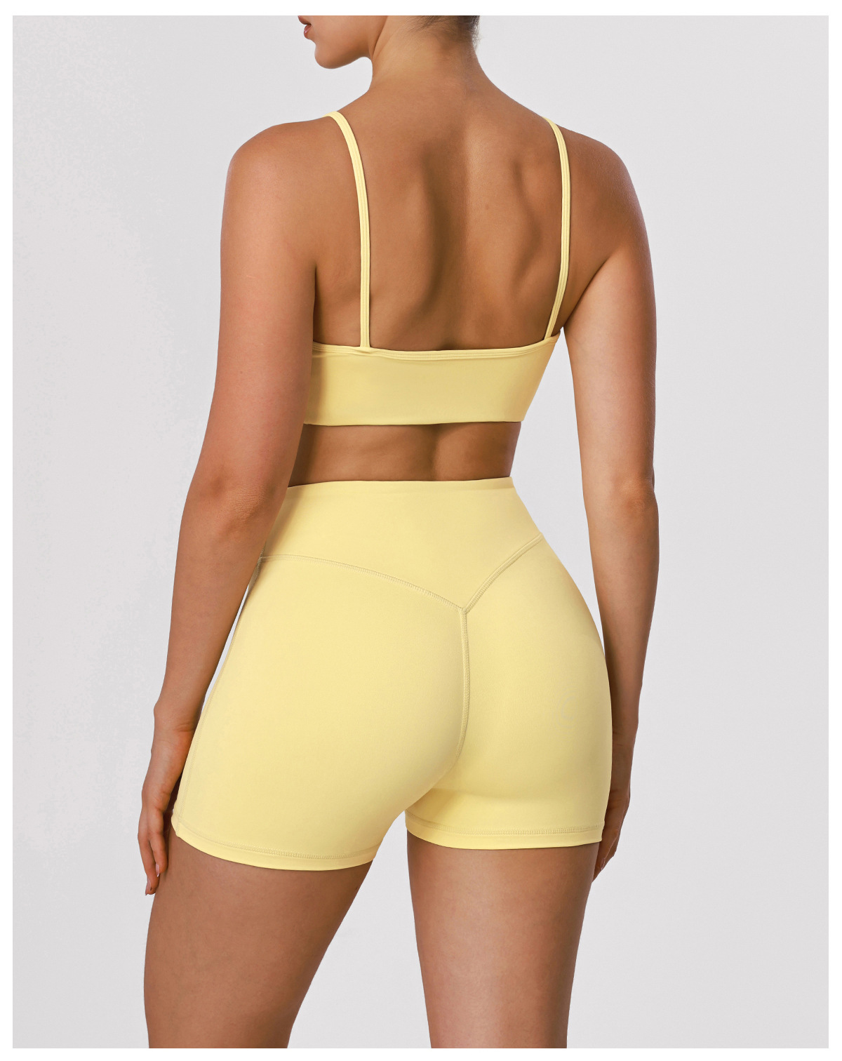 Conjunto de chándal para correr para mujer, sujetador y pantalones cortos, ropa de fitness, top de entrenamiento, conjuntos de yoga de cintura alta FGBSM2392