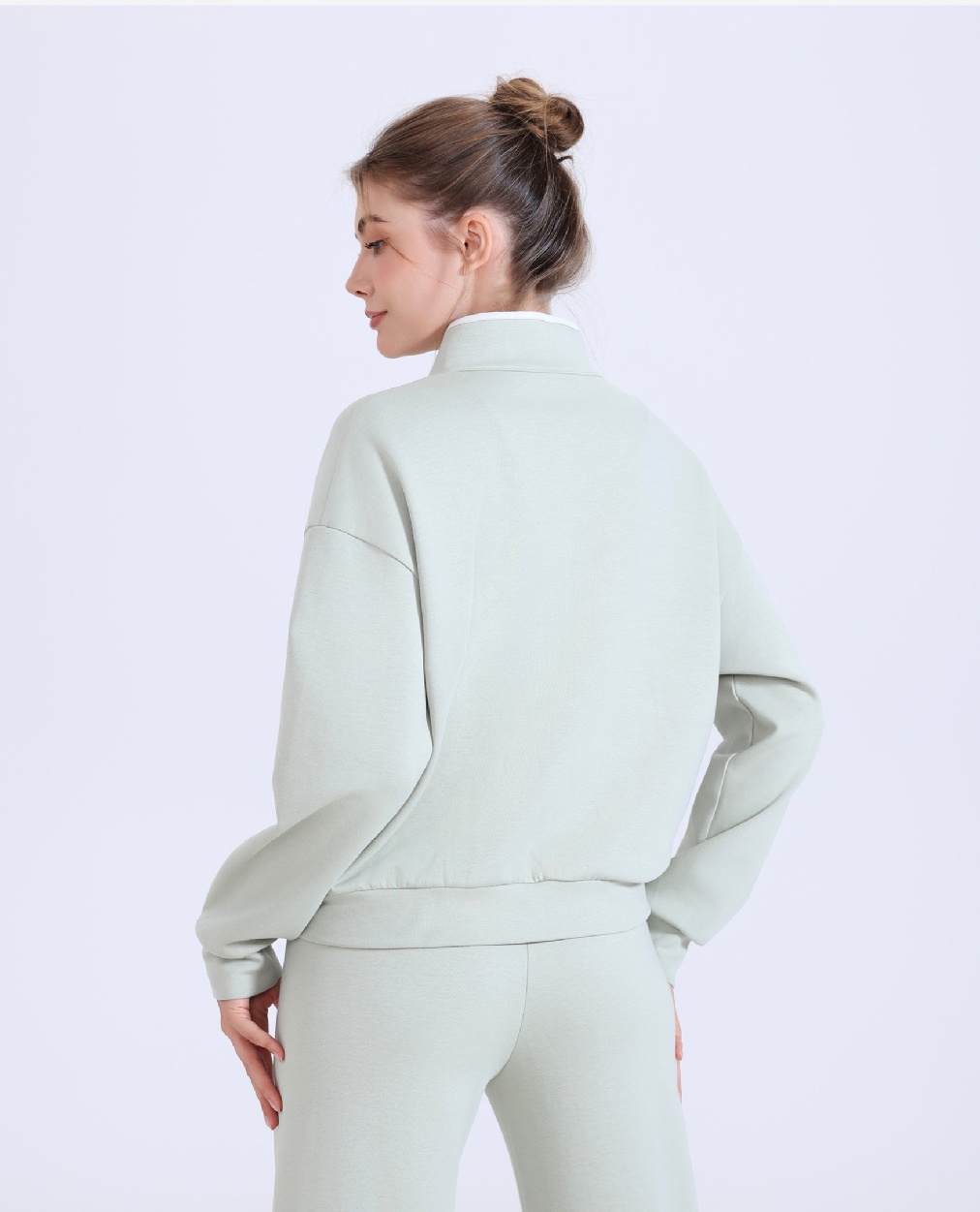 Traje de yoga, chaqueta de entrenamiento, ropa de entrenamiento para mujer, logotipo personalizado, gimnasio, fitness, traje de manga larga, ropa deportiva para ejercicio, ropa de yoga FGBWT3555