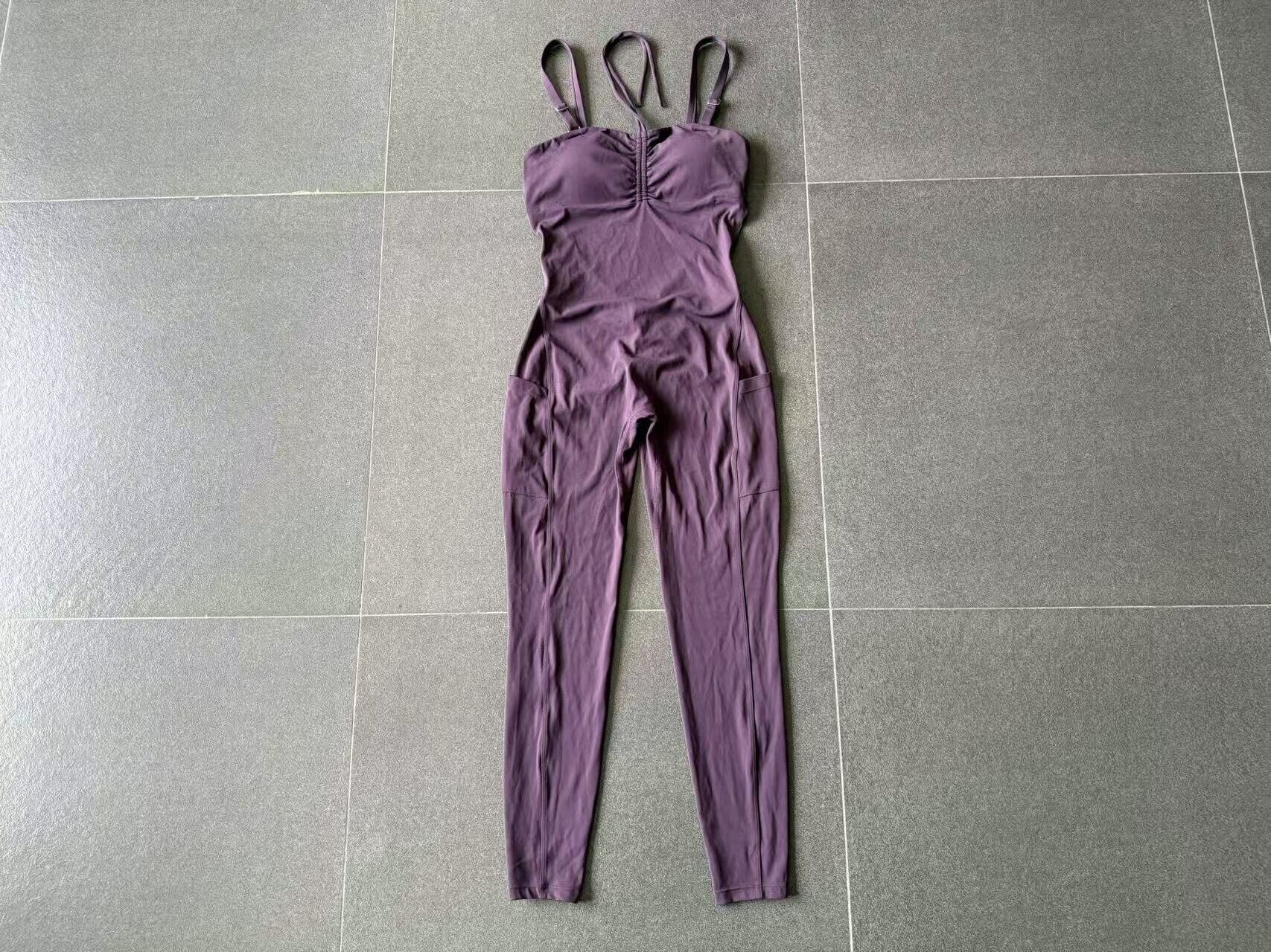Venta al por mayor de mono de mujer con espalda descubierta, faja moldeadora, tirantes ajustables, pantalones cortos, mono con almohadilla para el pecho, pilates, yoga, FGB80663