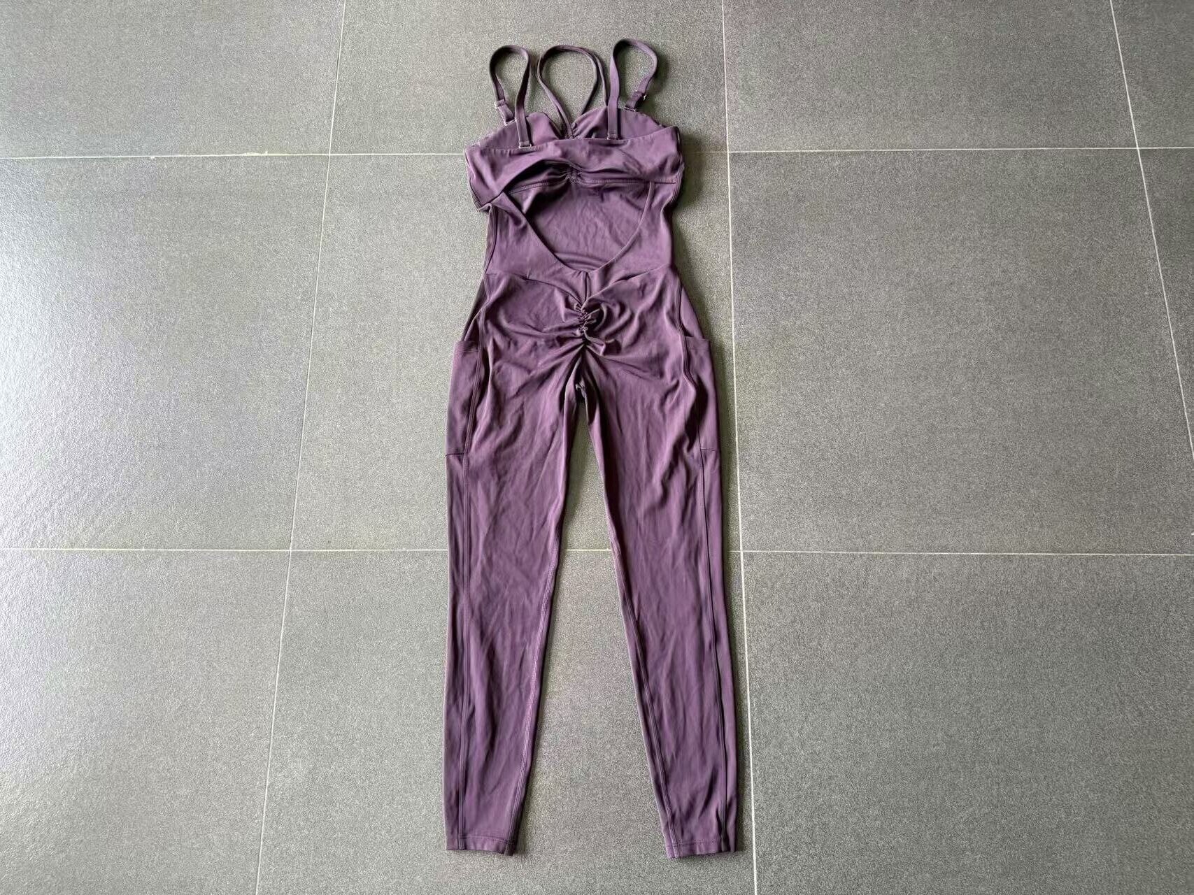 Venta al por mayor de mono de mujer con espalda descubierta, faja moldeadora, tirantes ajustables, pantalones cortos, mono con almohadilla para el pecho, pilates, yoga, FGB80663